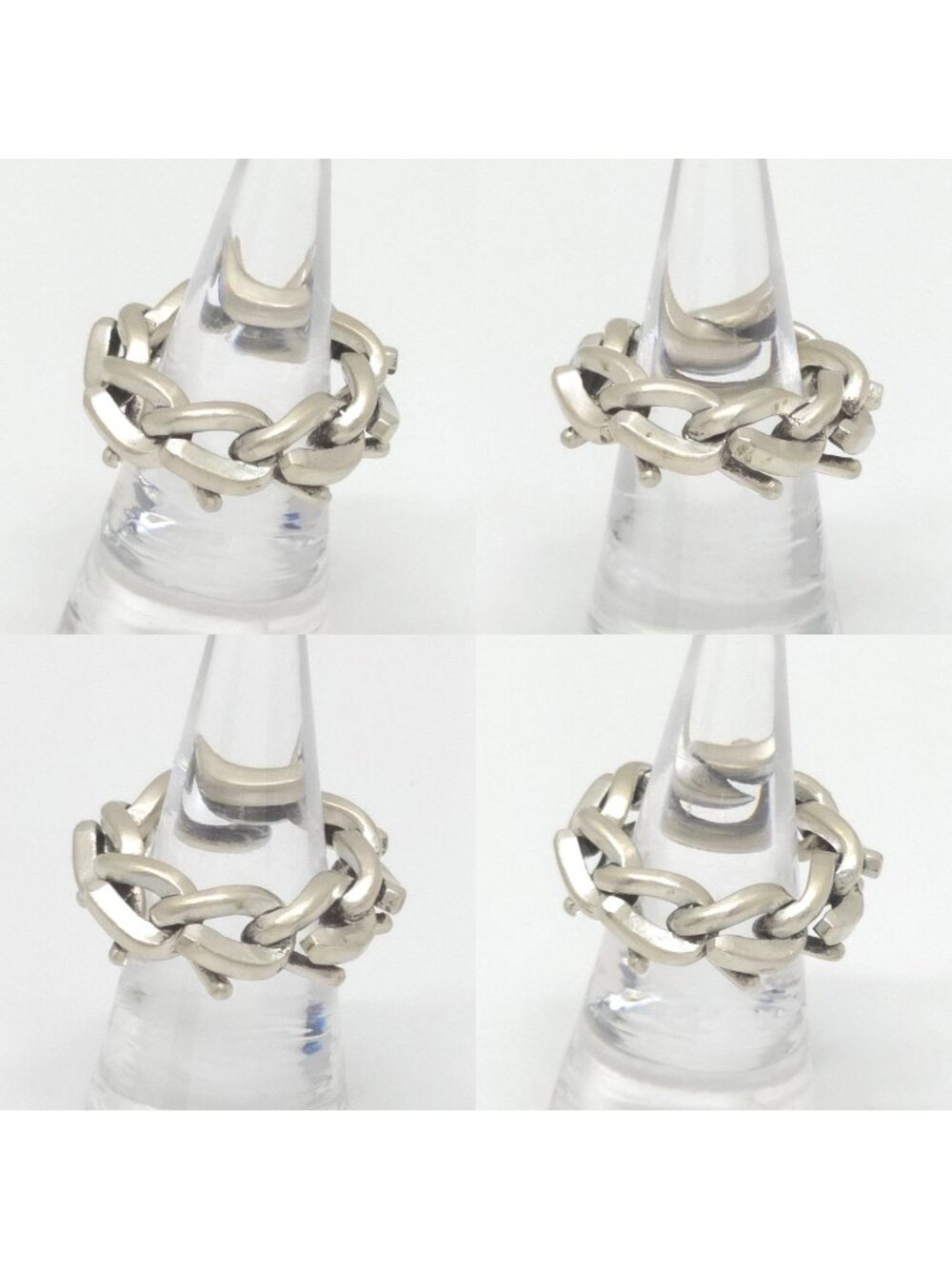 Tiffany & Co Forge Link Ring 50 Sterling Silver